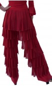 Melina Straight Pants w/Tulle Ruffles