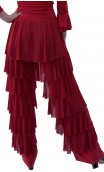 Melina Straight Pants w/Tulle Ruffles