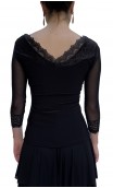 Anna Blouse w/Lace Detail