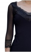 Anna Blouse w/Lace Detail