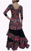 Vestido Flamenco Augusta Floral c/Volantes