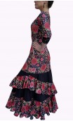 Vestido Flamenco Augusta Floral c/Volantes