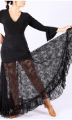 Flamenco Godet Petticoat w/Lace Ruffle