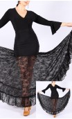 Flamenco Godet Petticoat w/Lace Ruffle