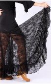 Flamenco Godet Petticoat w/Lace Ruffle