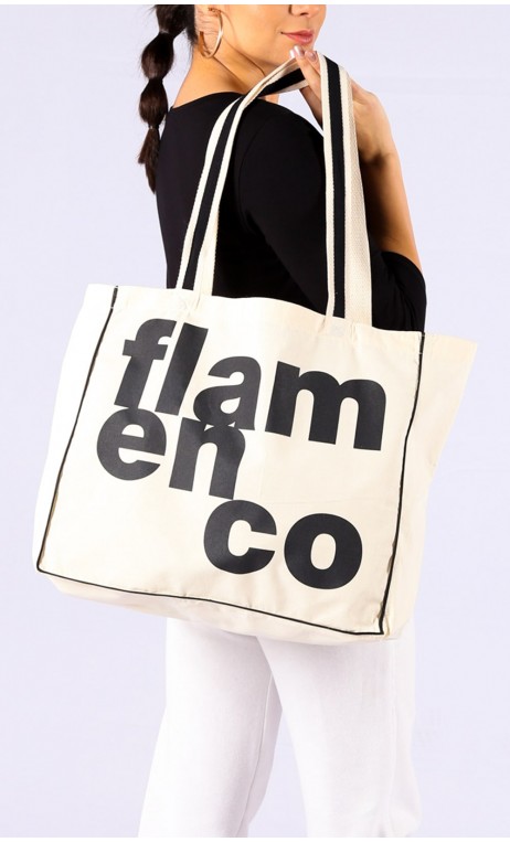 Cotton Eco-Bag w/"Flamenco" Print