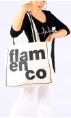 Bolso en Algoón con Estampa "Flamenco"