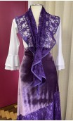 Skirt & Scarf Purple Flamenco Set
