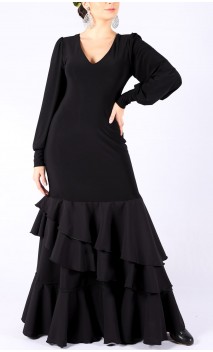 Gal Flamenco Dress w/ Ruffles