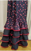 Black & Red 4 Ruffles Flamenco Dress