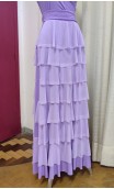 Lilac Color Flamenco Tulle Skirt & Top Set