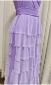 Lilac Color Flamenco Tulle Skirt & Top Set