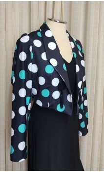 Mini-Blazer Preto c/Bolas