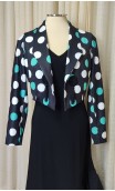 Mini-Blazer Preto c/Bolas