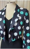 Black w/Polka-Dots Mini-Blazer