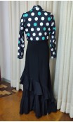 Black w/Polka-Dots Mini-Blazer