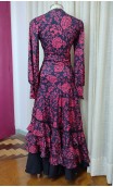 Black & Red Skirt & Top Flamenco Set