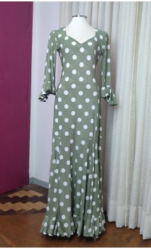 Polka Dots Godet Flamenco Dress