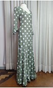 Polka Dots Godet Flamenco Dress