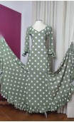 Polka Dots Godet Flamenco Dress