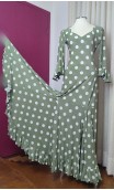 Polka Dots Godet Flamenco Dress