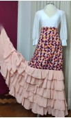 Printed Flamenco Skirt 5 Ruffles