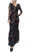 Vestido Rita de Túl Estampado c/Volantes