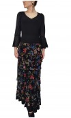Simone Flamenco Skirt 7 Tulle Ruffles