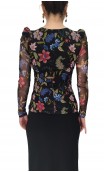Consuelo Printed Tulle Blouse