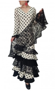 Vestido Flamenco Vera 6 Volantes c/ Pañuelo