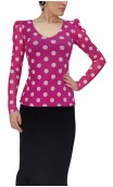 Consuelo Printed Tulle Blouse