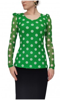 Consuelo Printed Tulle Blouse