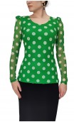 Consuelo Printed Tulle Blouse