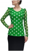 Consuelo Printed Tulle Blouse