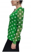 Consuelo Printed Tulle Blouse