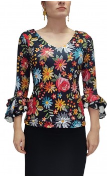 Lucy Printed Top 3/4 sleeves