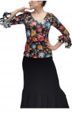 Lucy Printed Top 3/4 sleeves