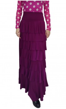 Saia Flamenca Simone 7 Babados