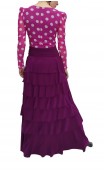 Saia Flamenca Simone 7 Babados