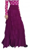 Saia Flamenca Simone 7 Babados