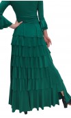 Saia Flamenca Simone 7 Babados