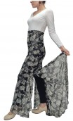 Black Floral Tulle Lola Flamenco Skirt