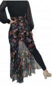 Saia Flamenca Lola de Tule Floral