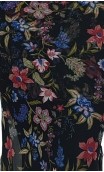 Black Floral Tulle Lola Flamenco Skirt