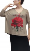 Blusa Vera Flor Roja