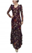 Vestido Rita de Túl Estampado c/Volantes