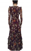 Vestido Rita de Túl Estampado c/Volantes