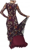 Vestido Rita de Túl Estampado c/Volantes