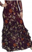 Vestido Rita de Túl Estampado c/Volantes