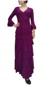 Purple Skirt and Blouse Set